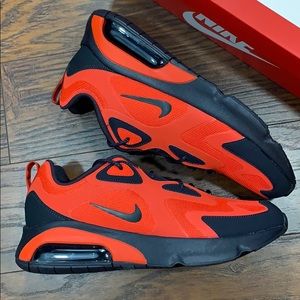 NIKE AIR MAX 200 Habanero Red/Oil Grey